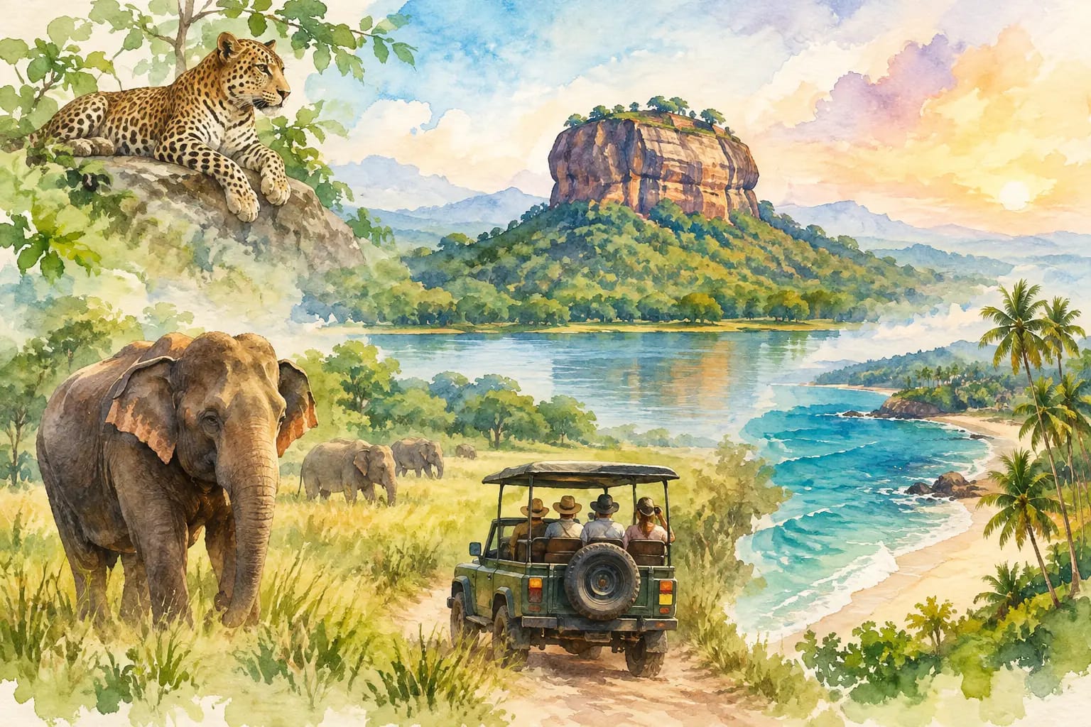 A Sri Lanka Safari Holiday Example in 10 Days